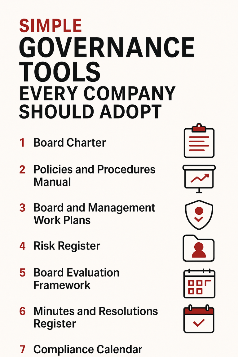 Simple Governance Tools Every Company Should Adopt