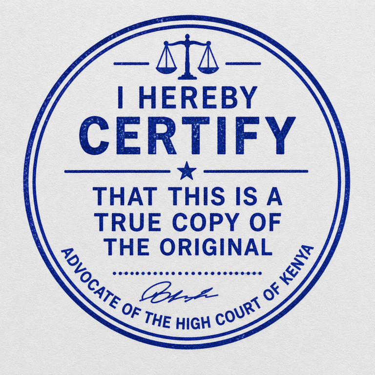 Certification of documents in Kenya