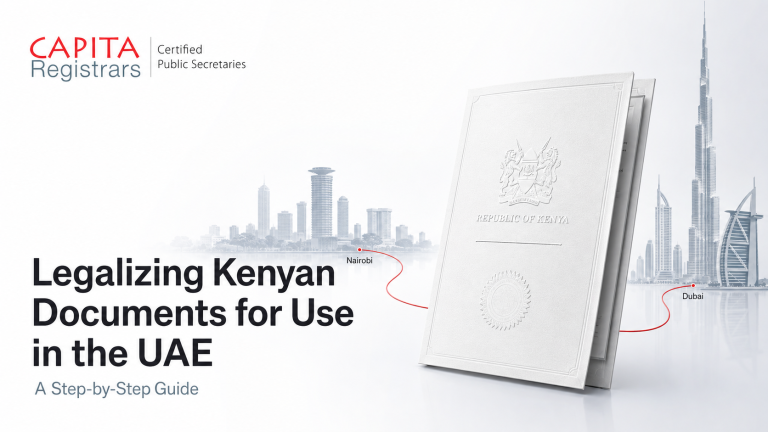 Legalization of Kenyan Documents for use in the UAE